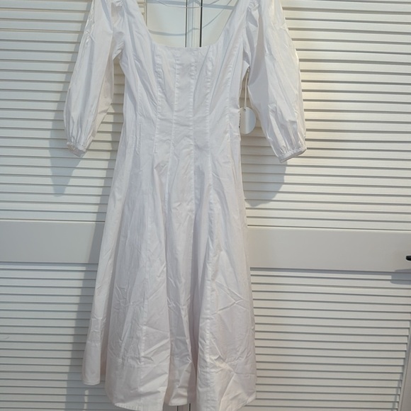 New NWT STAUD  SWELLS DRESS WHITE  SIZE 4 - Picture 4 of 5